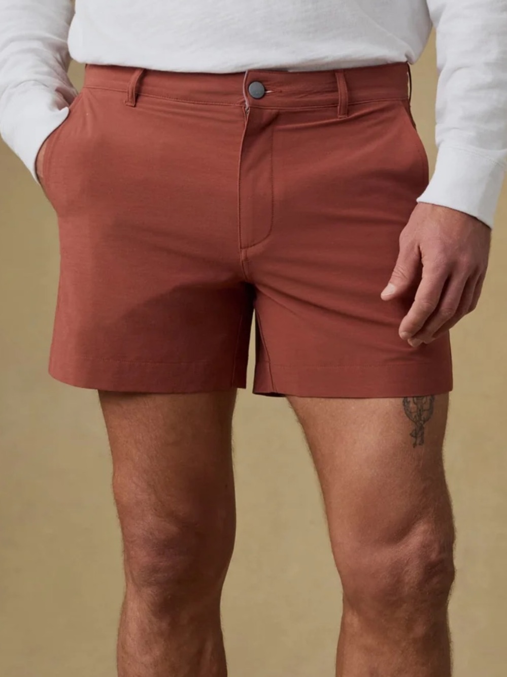 FAHERTY MEN all day short 5 inch redwood size 33